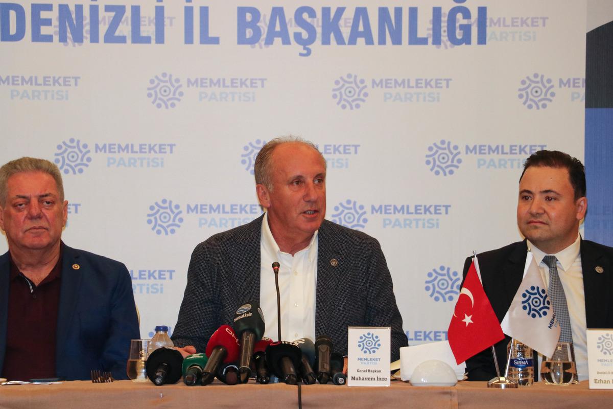 Memleket Partisi Genel Başkanı İnce, Denizli'de temaslarda bulundu