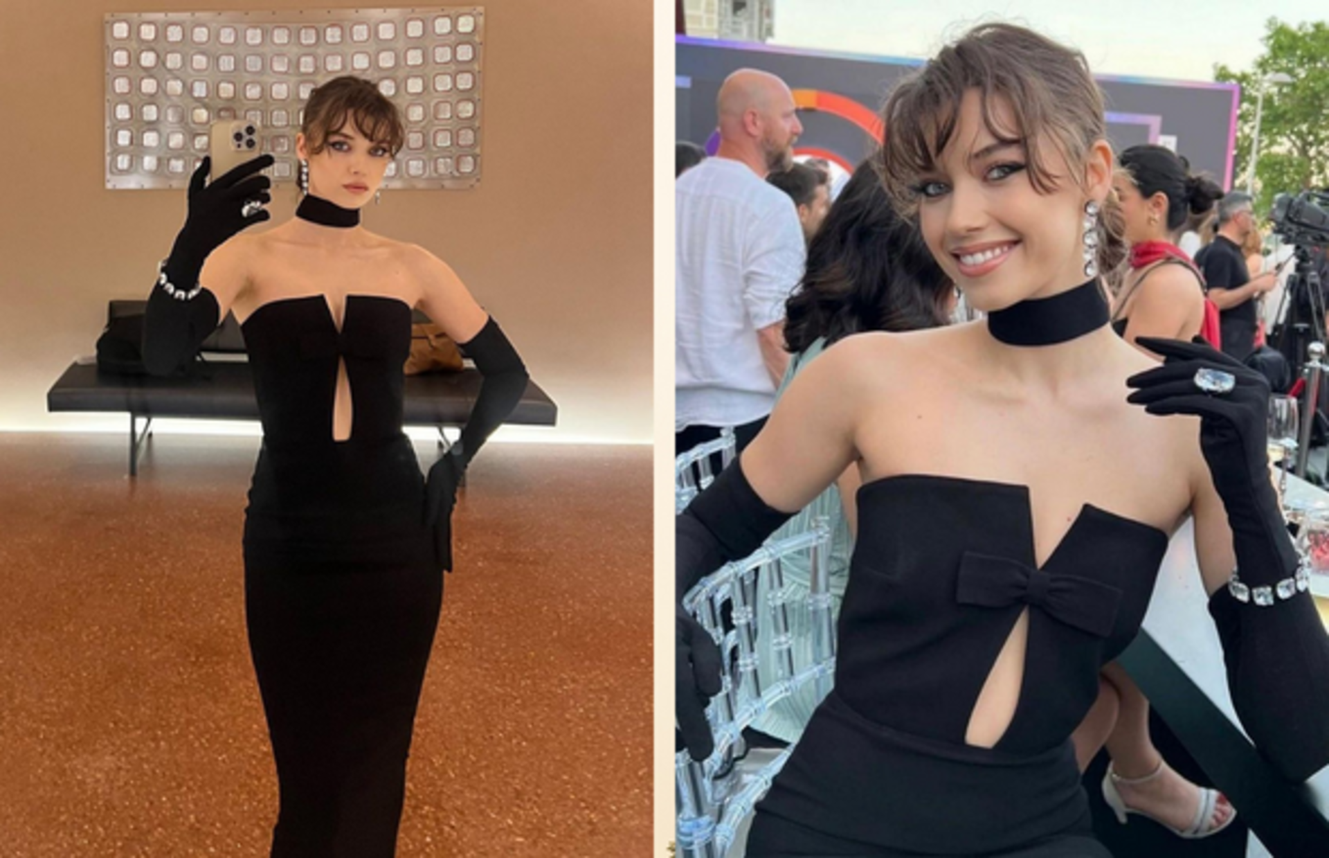 Afra Saraçoğlu'nun giydiği çok beğenilen siyah elbiseye alternatif öneriler