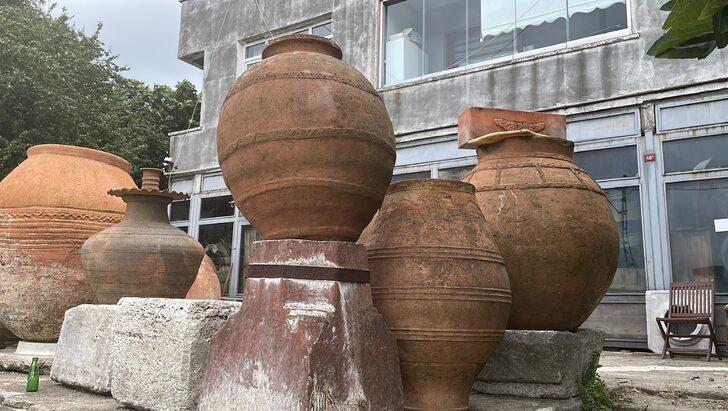 İstanbul'da çok sayıda tarihi amfora ele geçirildi G3