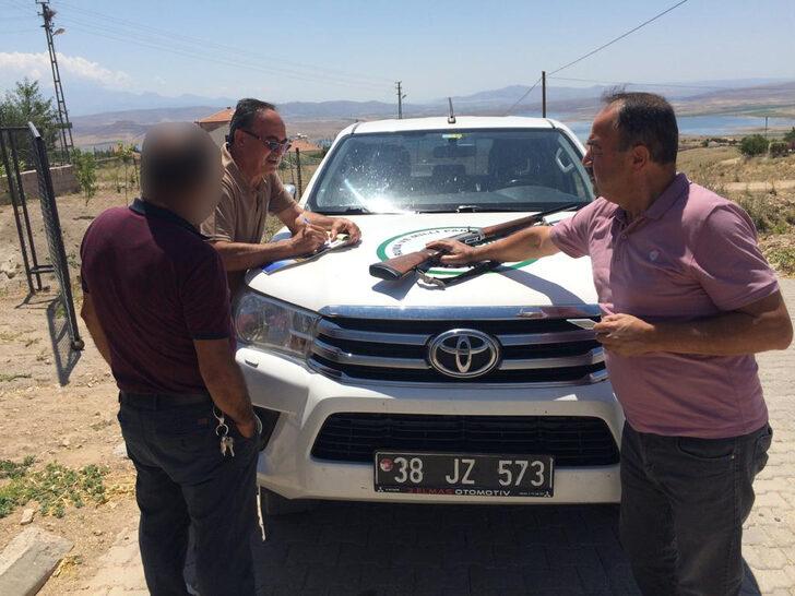 Kayseri'de yasa dışı avlanan 3 kişi yakalandı G1