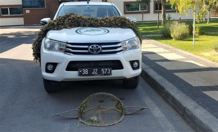 Kayseri'de yasa dışı avlanan 3 kişi yakalandı G2