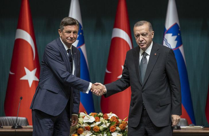 Slovenya Cumhurbaşkanı Pahor, Cumhurbaşkanı Erdoğan ile ortak basın toplantısında konuştu: G2