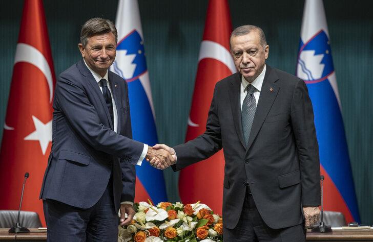 Slovenya Cumhurbaşkanı Pahor, Cumhurbaşkanı Erdoğan ile ortak basın toplantısında konuştu: G3