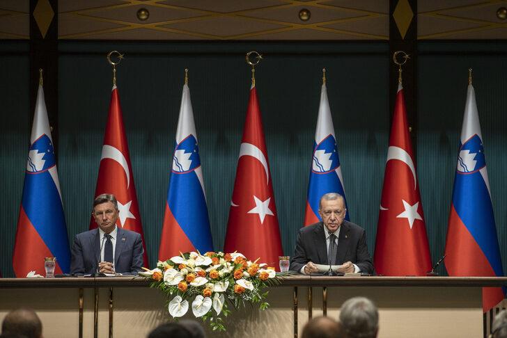 Slovenya Cumhurbaşkanı Pahor, Cumhurbaşkanı Erdoğan ile ortak basın toplantısında konuştu: G5