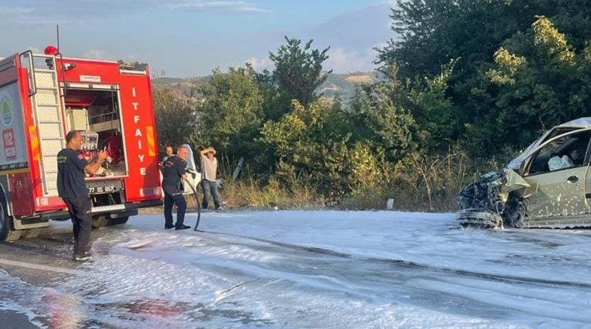 Yalova'da zincirleme trafik kazasında 5 kişi yaralandı