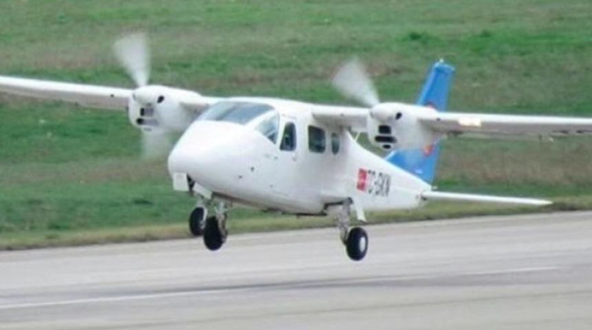 AFA'nın uçağı iniş sırasında düştü