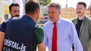 TDP Genel Başkanı Sarıgül, Eskişehir'de grev yapan işçilerle bir araya geldi: