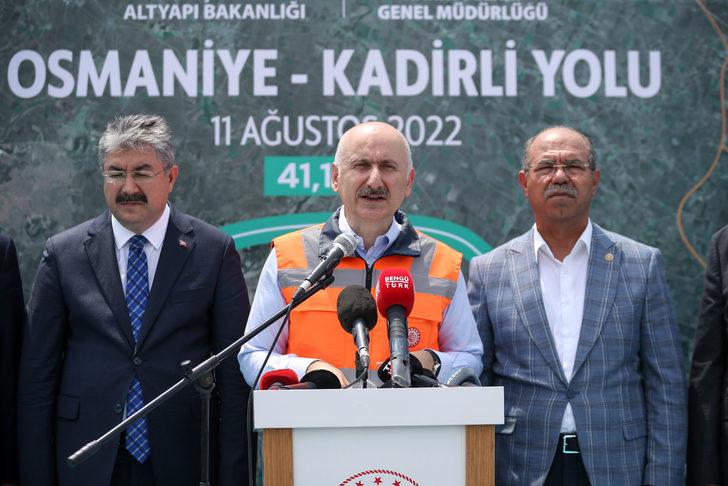 Ulaştırma ve Altyapı Bakanı Adil Karaismailoğlu, Osmaniye'de konuştu: G3