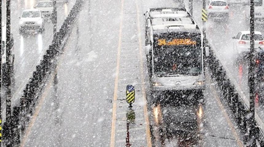 İstanbul'da kar alarmı