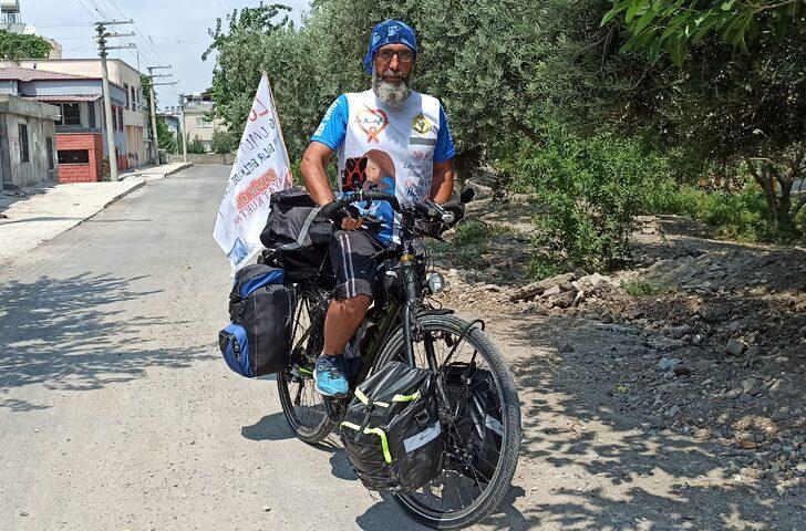 Hasta çocuklar için "emanet" bisikletle Adana'dan Türkiye turuna çıktı G3