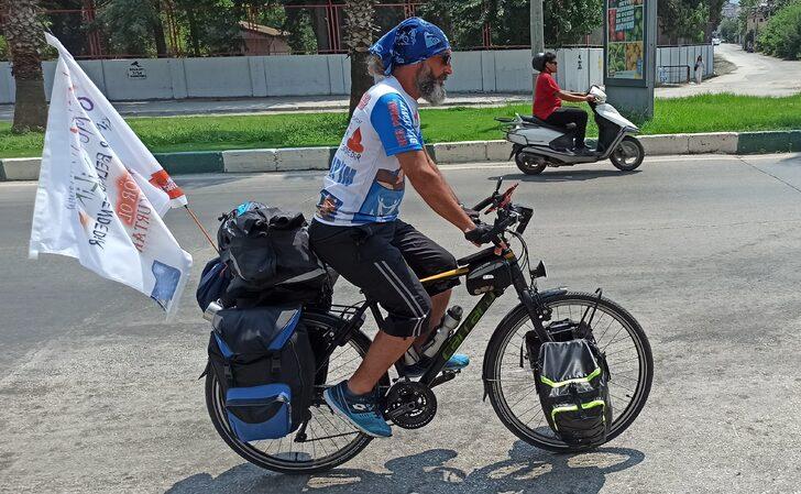 Hasta çocuklar için "emanet" bisikletle Adana'dan Türkiye turuna çıktı G5