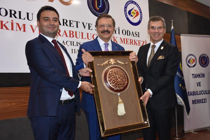 TOBB Başkanı Hisarcıklıoğlu, Çorlu TSO Tahkim ve Arabuluculuk Merkezi'nin açılışını yaptı G3