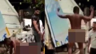 Esenyurt'tan skandal görüntüler! Vatandaşlara kulak asmadı: Sokağın ortasında çırılçıplak...