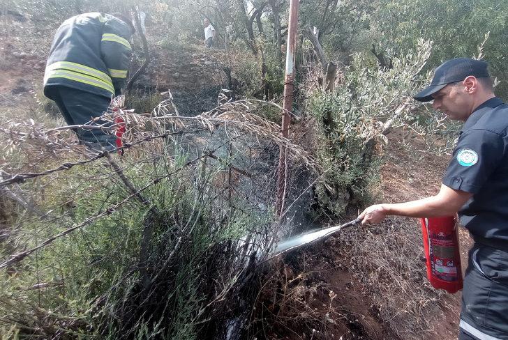 Muğla'da otluk alanda çıkan yangın söndürüldü G5