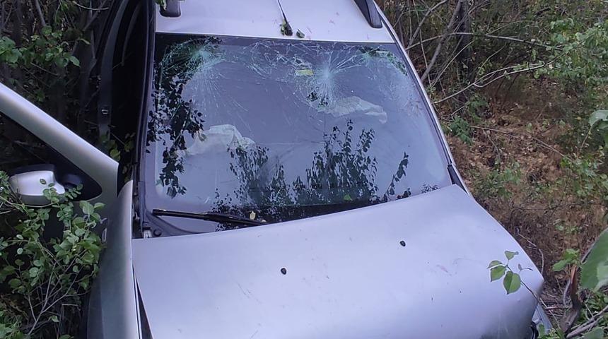 Erzincan'da şarampole devrilen otomobildeki 7 kişi yaralandı