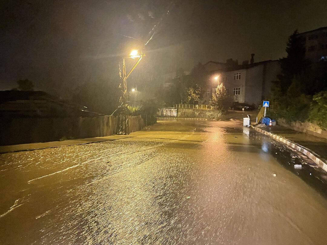 Artvin'de sağanak su baskınlarına neden oldu