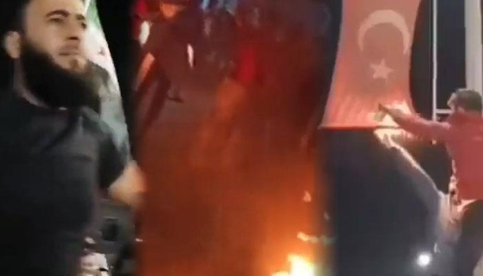 SON DAKİKA: Suriye'de Türk bayrağını ateşe verip ay yıldızı tahrip ettiler! Dışişleri Bakanlığından Suriye açıklaması geldi