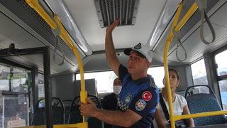 Hatay'da klima açmayan toplu taşıma sürücülerine para cezası kesildi