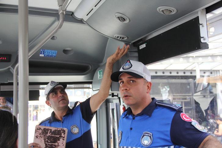 Hatay'da klima açmayan toplu taşıma sürücülerine para cezası kesildi G3