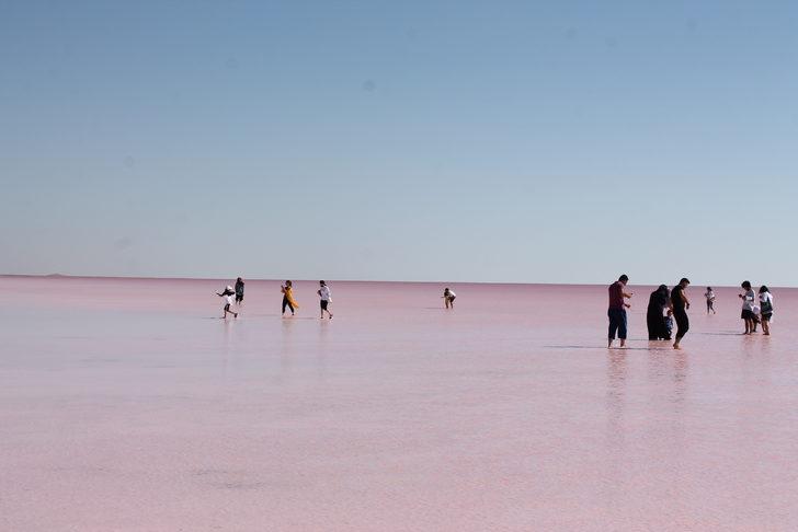 Tuz Gölü pespembe oldu, ortaya kartpostallık görüntüler çıktı! Görenler adeta büyülendi G5