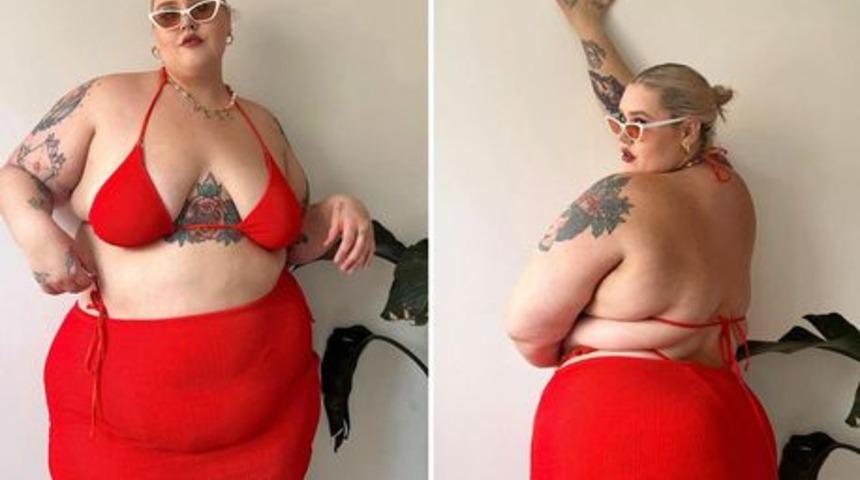 Büyük beden sosyal medya fenomeni Abby Bible sokakta iç çamaşırlarıyla gezdi! “Bu nasıl kıyafet” 