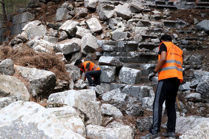 Kadyanda Antik Kenti'ndeki eserler gün yüzüne çıkarılıyor G3