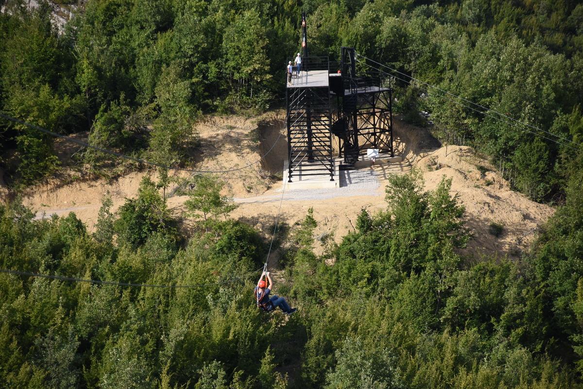 K&uuml;re Dağları Milli Parkı'nda a&ccedil;ılan zipline parkuru macera tutkunlarını bekliyor