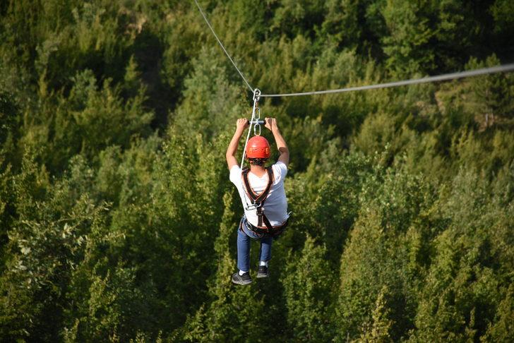 Küre Dağları Milli Parkı'nda açılan zipline parkuru macera tutkunlarını bekliyor G3