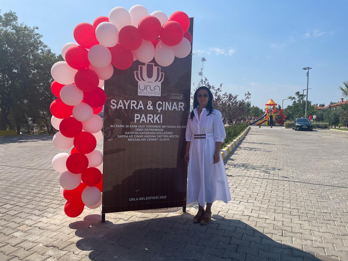 Depremde &ouml;len ikizlerin ismi Urla'da &ccedil;ocuk parkında yaşatılacak