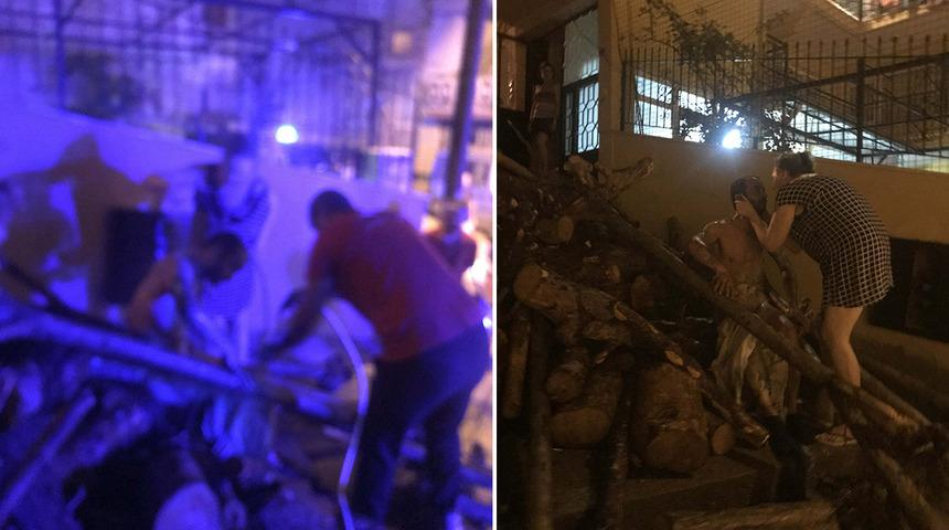 Dehşete düşüren anlar! Sokakta yürürken üzerindeki kıyafetler bir anda alev aldı