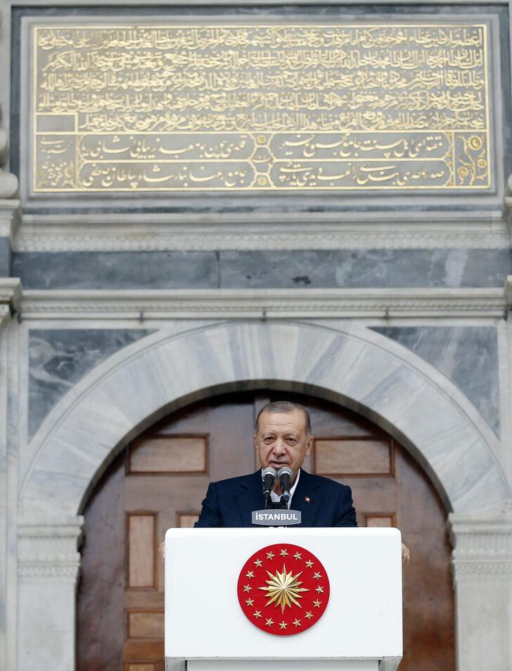 Cumhurbaşkanı Erdoğan, restorasyonu tamamlanan Ayazma Camii'nin açılışında konuştu: G2