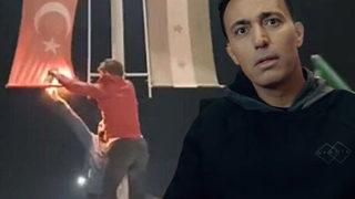 Suriye'de Türk bayrağını ateşe verip ay yıldızı tahrip ettiler! Mustafa Sandal'dan tepki gecikmedi: Bayrağımıza dokunanların sonu aynı olmuştur! Yaşayıp göreceksiniz 