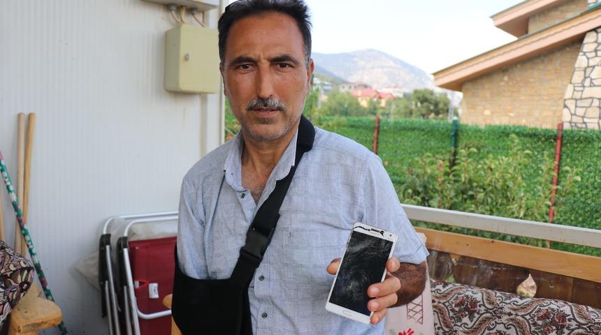 Adana'da motosikletlinin uçuruma devrilmesi kamerada