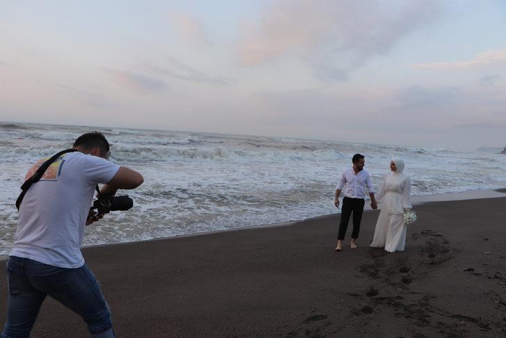 Akçakoca sahili doğal fotoğraf stüdyosuna dönüştü G3