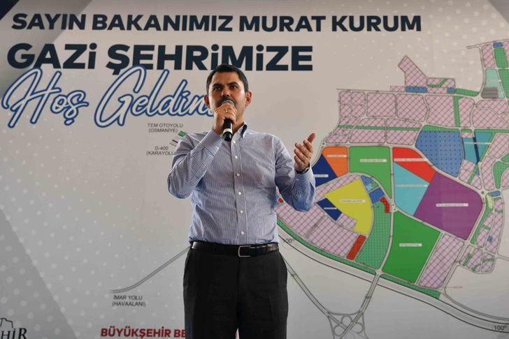 Bakan Murat Kurum, Gaziantep'teki projeleri inceledi G3