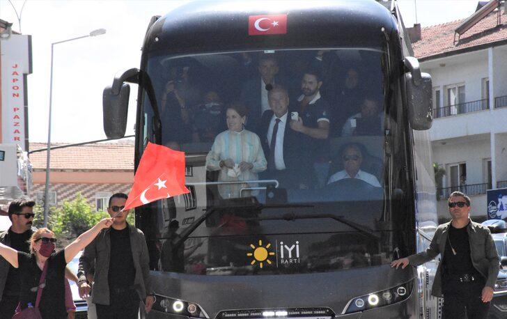 İYİ Parti Genel Başkanı Akşener, Aksaray'ın ilçelerinde esnafı ziyaret etti G1