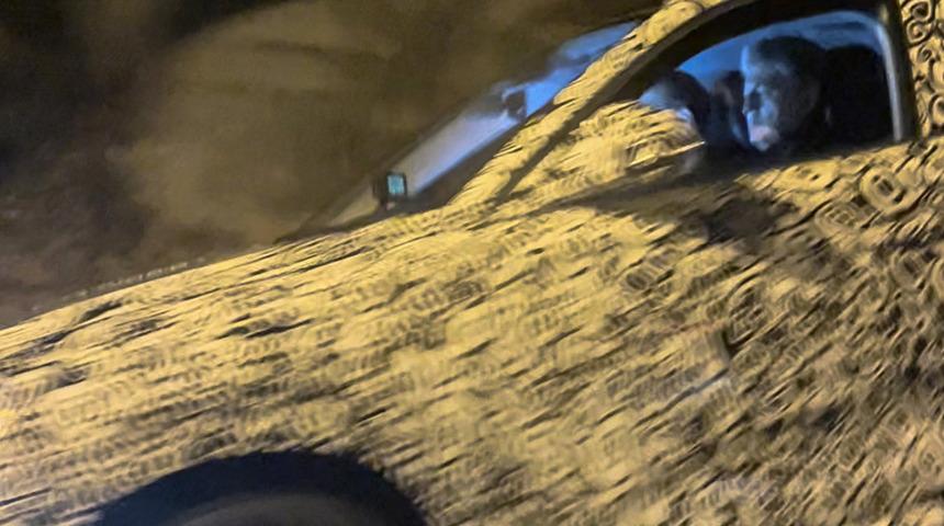 Kuzey Marmara Otoyolu'nda kameralara yakalandı! Togg test sürüşünde...