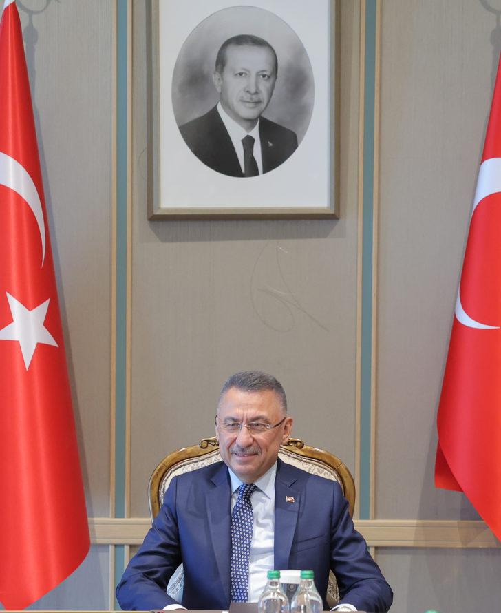 Cumhurbaşkanı Yardımcısı Oktay, Türkiye Noterler Birliği Başkanı Çağlayan'ı kabul etti G3