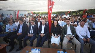 AK Parti Grup Başkanvekili Turan, Ayvacık'ta doğal gaz ilk kazı töreninde konuştu: