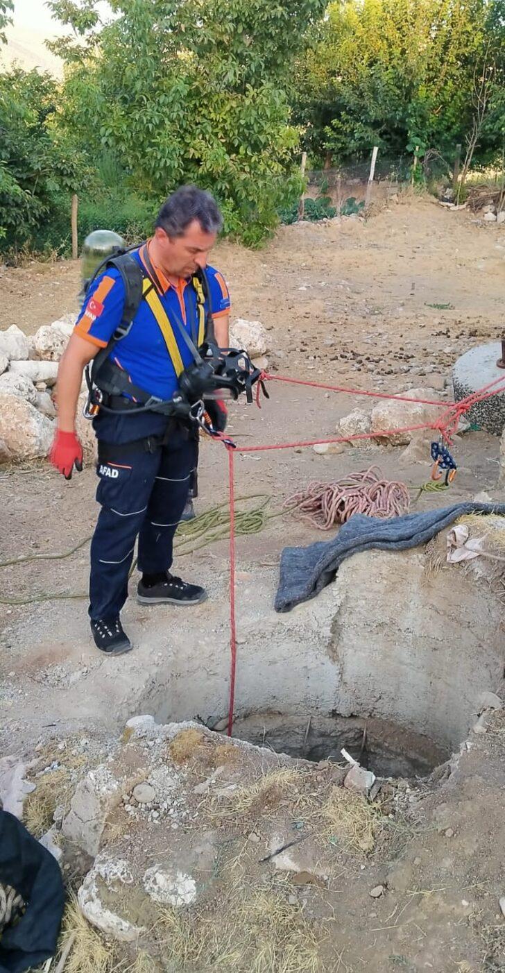 Adıyaman'da su kuyusuna düşen köpek yavrusu kurtarıldı G2