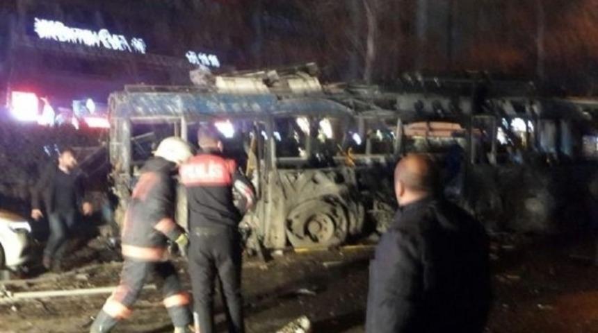 Güvenlik kameraları Ankara'da patlama anı görüntülerini kayıt altına aldı