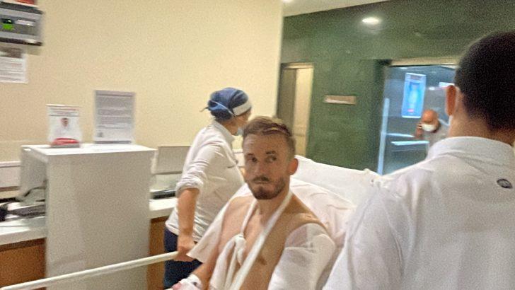 Trabzonspor'da sakatlanarak hastaneye kaldırılan Visca'nın humerus kemiğinde kırık olduğu belirlendi G5
