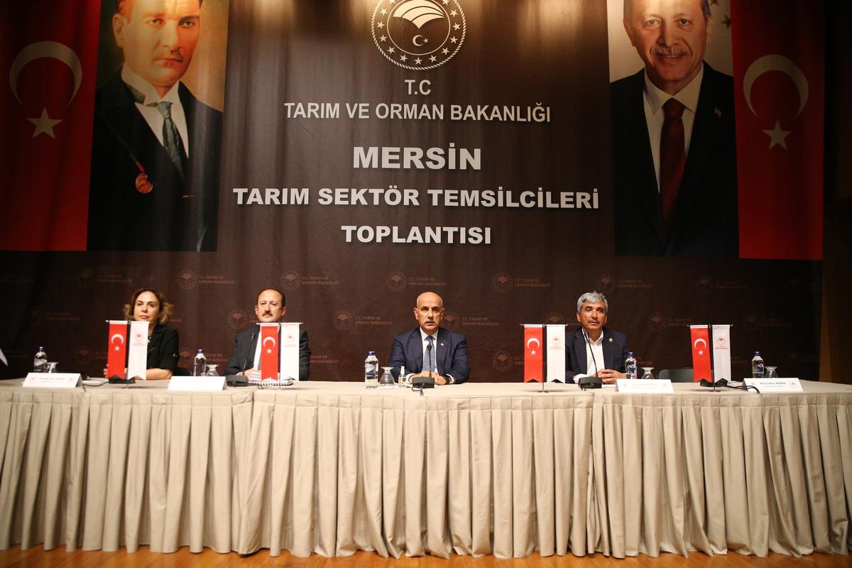 Bakan Kirişci, Mersin'de Tarım Sekt&ouml;r Temsilcileri Toplantısı'nda konuştu: