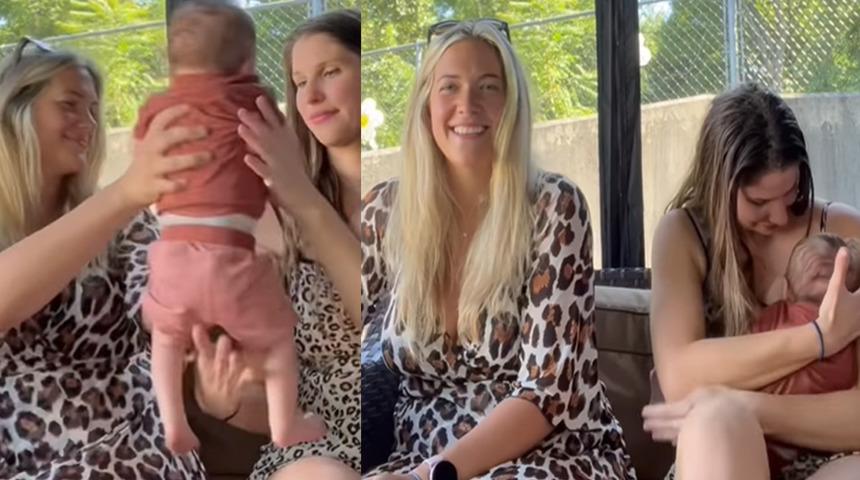 Sosyal medyadan tepki çekti! "Kız kardeşime yardım etmek için yeğenimi emziriyorum"