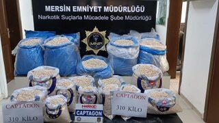 GÜNCELLEME - İçişleri Bakanı Soylu, Mersin'de 310 kilogram uyuşturucu hap ele geçirildiğini açıkladı