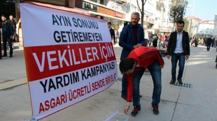 Ay sonunu getiremeyen milletvekilleri için yardım topladı