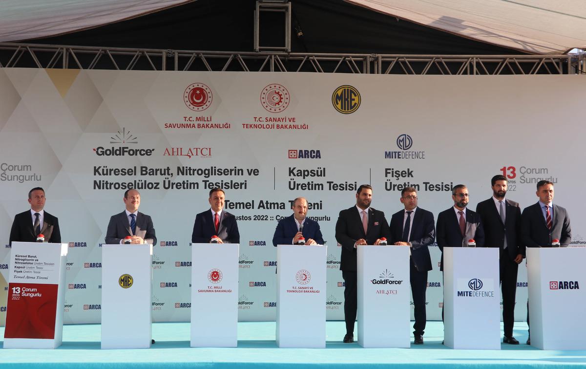 &Ccedil;orum'da barut, fişek, kaps&uuml;l &uuml;retecek tesislerin temel atma t&ouml;reni ger&ccedil;ekleştirildi