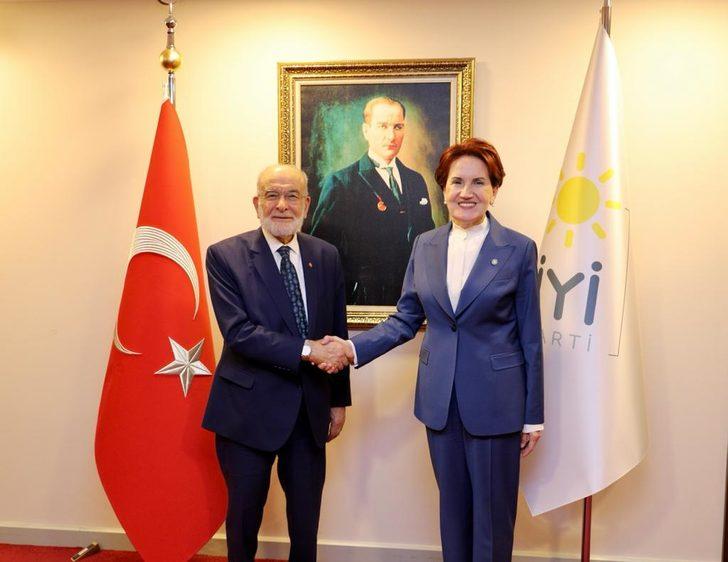 İYİ Parti Genel Başkanı Akşener ile Saadet Partisi Genel Başkanı Karamollaoğlu görüştü G2