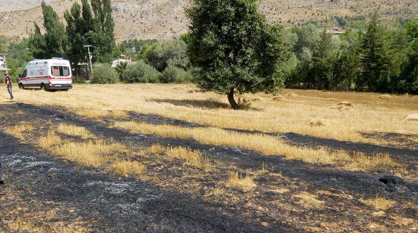 Kahramanmaraş'ta şehit babası ot yakarken hayatını kaybetti