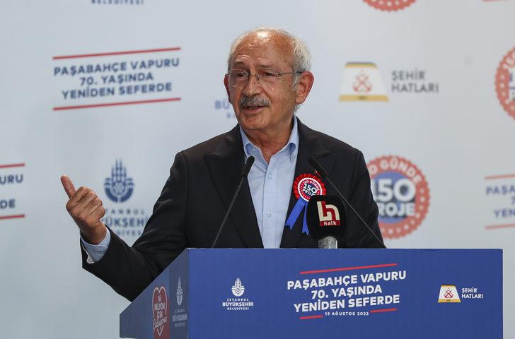 CHP Genel Başkanı Kılıçdaroğlu, "Paşabahçe" vapurunun hizmete alınma töreninde konuştu: G2